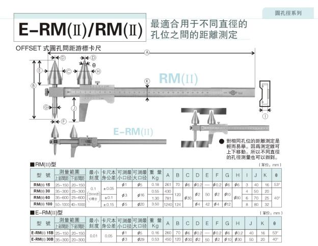 日本中村KANON數顯式圓孔徑測量游標卡尺