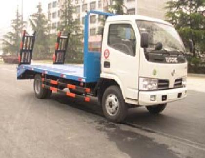 工程車-挖掘機運輸車-東風金霸4噸挖掘機平板運輸車-平板車運輸車