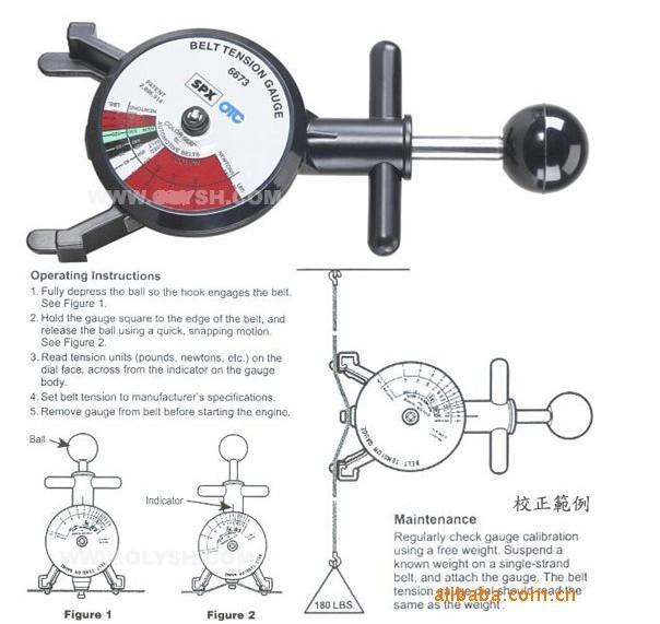 6673美國(guó)OTC通用型皮帶張力表6673