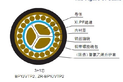 ZR-BPYJVP1銅絲纏繞屏蔽阻燃變頻器用主回路電力電纜