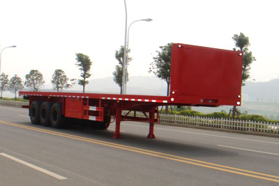 3軸平板半掛拖車 神狐牌HLQ9402TP平板半掛車技術參數(shù)表