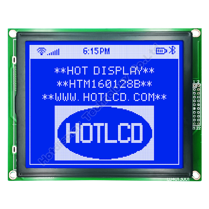 160X128 圖形LCD顯示屏T6963C HTM160128B渦輪流量計顯示屏