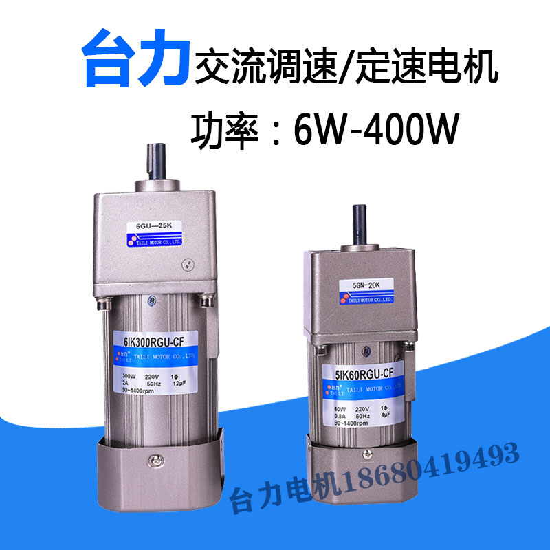 TAILI臺(tái)力交流異步微型調(diào)速60W/瓦減速齒輪電機(jī)馬達(dá)220V三相380V