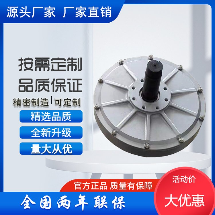 三相交流磁懸浮發(fā)電機10kw300轉內轉子無鐵芯盤式發(fā)電機