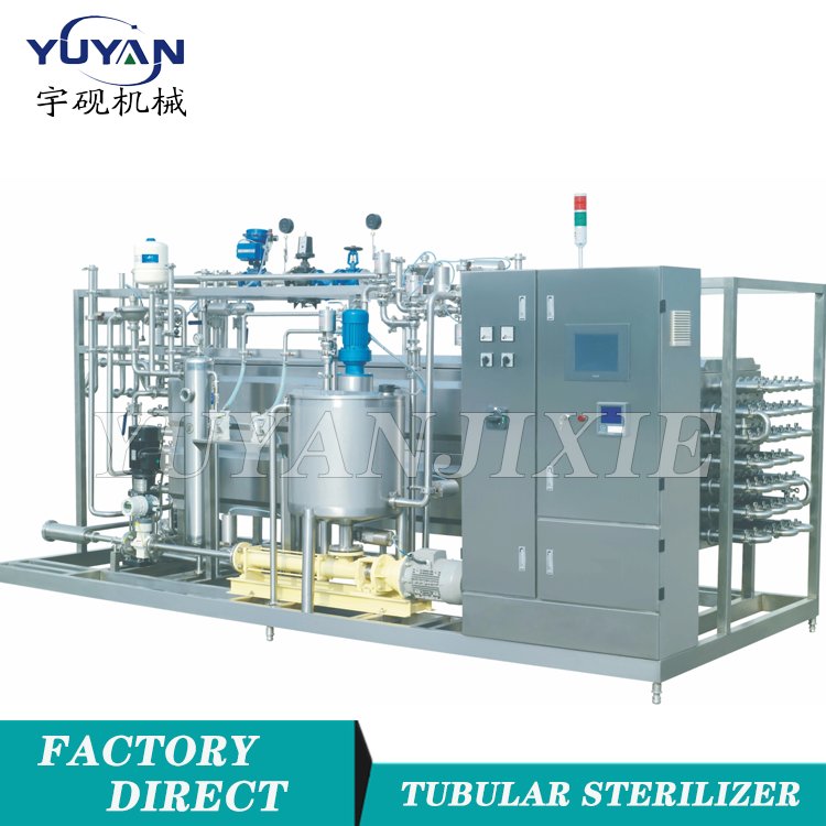 管式殺菌系列全自動固定式中大型電加熱鮮果汁滅菌機(jī)