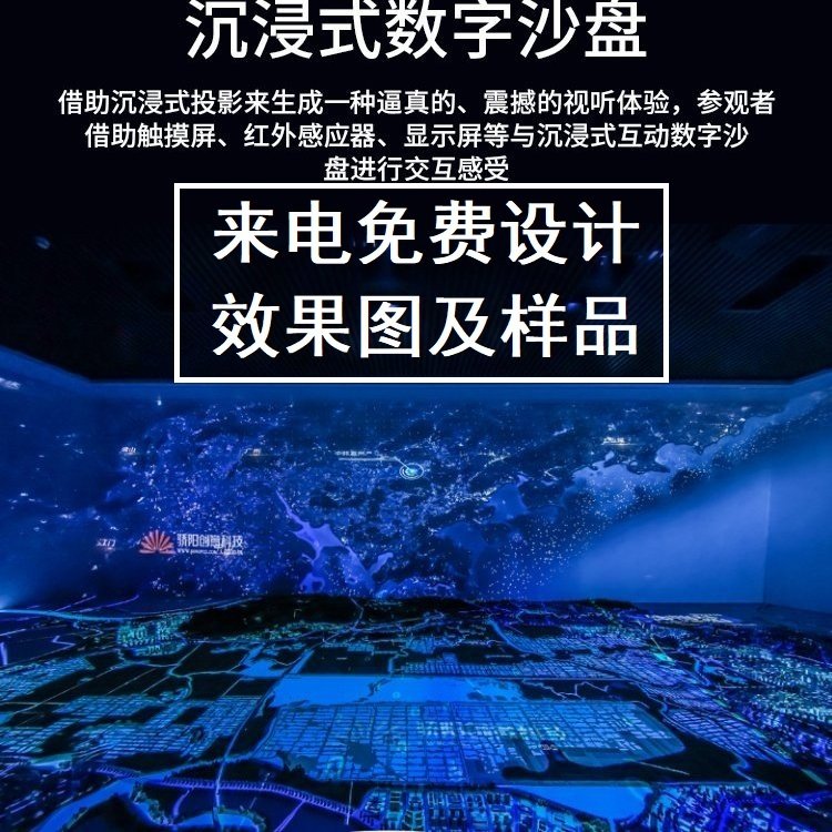 多媒體led沙盤模型液晶屏水晶投影電子沙盤定制選千境高性價比