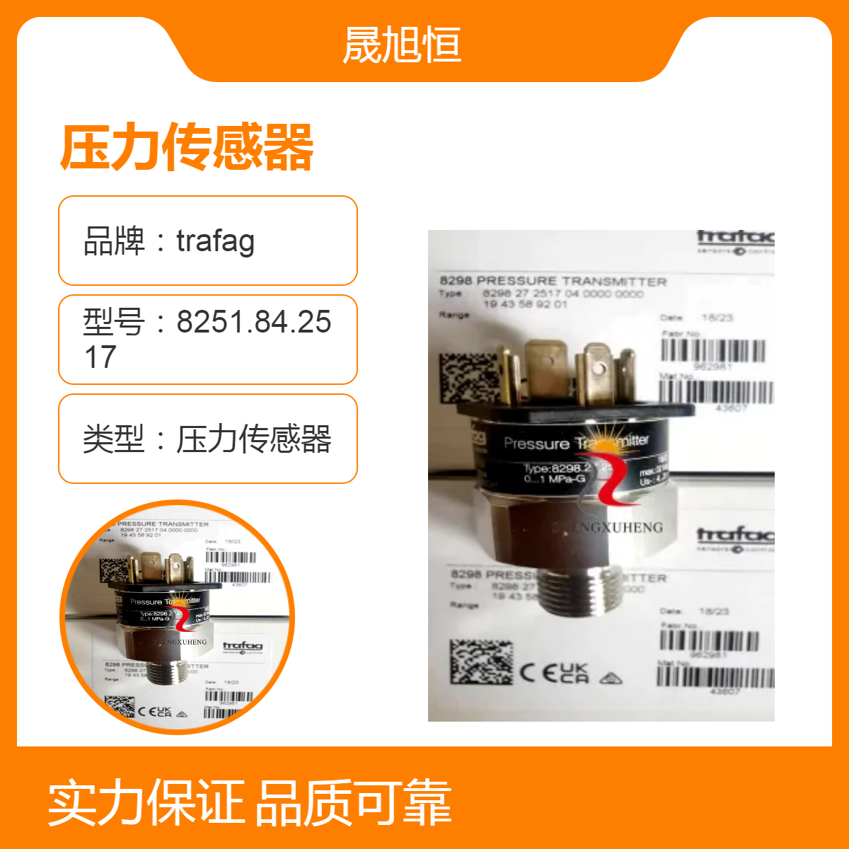 瑞士trafag高精度壓力傳感器8298.27.2517適用于船用設(shè)備EPN10.0A