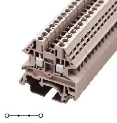 臺灣町洋\/DINKLE導(dǎo)軌端子DK2.5-N螺絲固定式一進(jìn)一出直通型接線端子