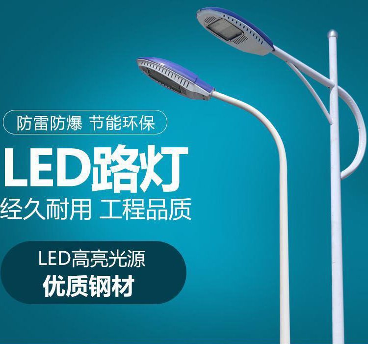 市政道路可驗收好質(zhì)量220V單臂雙臂LED光源路燈