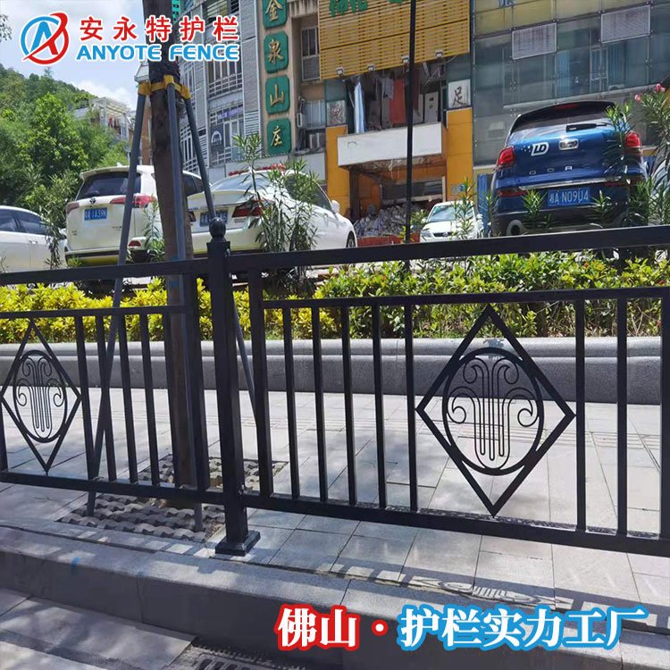 定做木棉花市政護(hù)欄人行道欄桿城市道路景觀圍欄