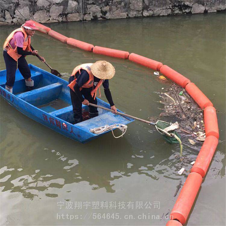 水庫漂浮樹枝垃圾攔擋漂排聚乙烯材質(zhì)塑料浮筒