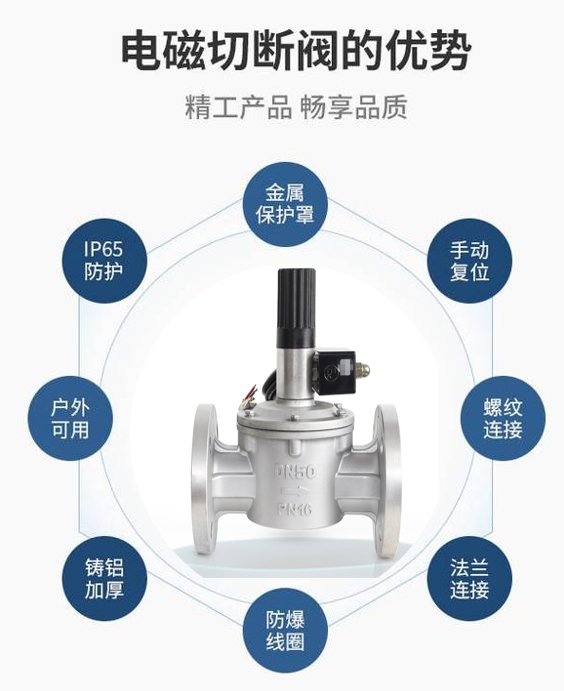 DRQF-16PDN50宣球燃?xì)饩o急切斷閥防爆電磁閥