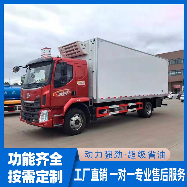 東風(fēng)柳汽乘龍M3冷藏車（紅色）鮮肉果蔬冷鏈運(yùn)輸車