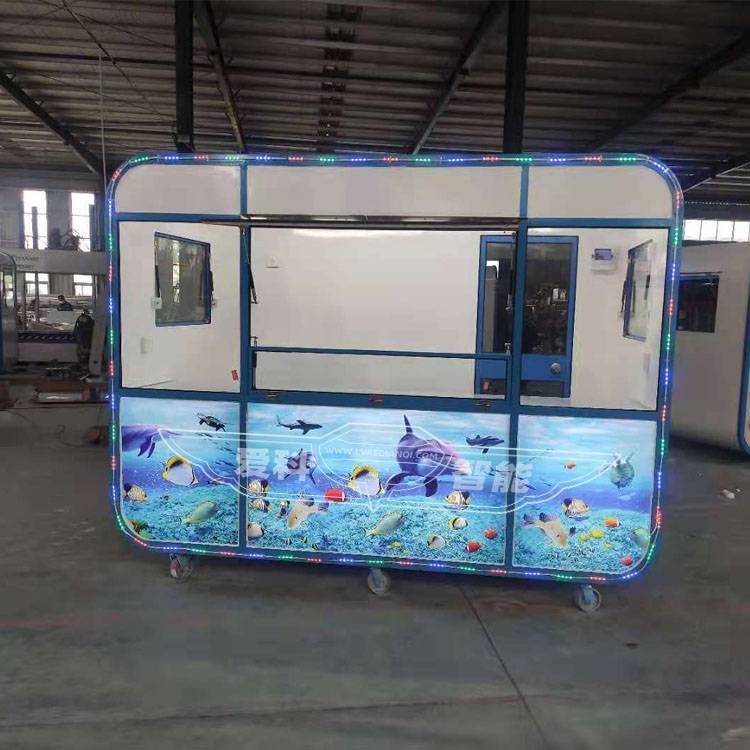 流動(dòng)擺攤車電動(dòng)美食餐車支持定制集裝箱造型店鋪