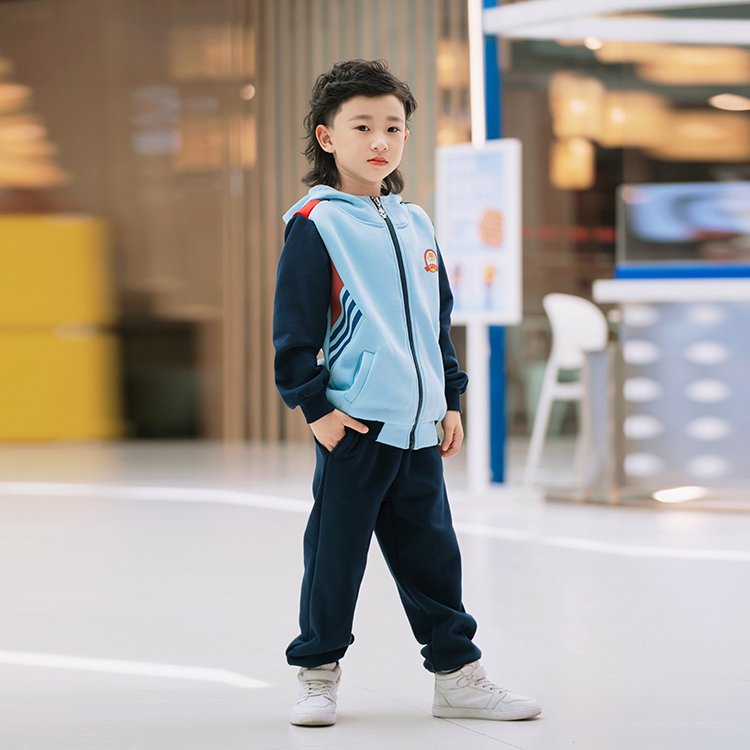 安伊寶寶秋季小學(xué)校服幼兒園新款休閑運(yùn)動(dòng)會(huì)園服