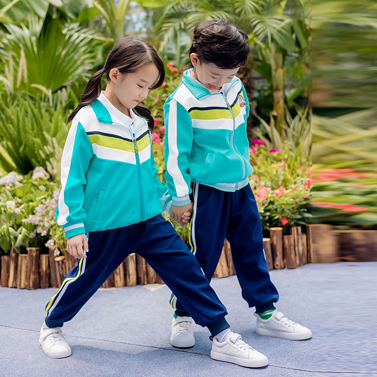 秋季運(yùn)動(dòng)款小學(xué)生學(xué)校校服新款幼兒園服休閑班服批發(fā)定制