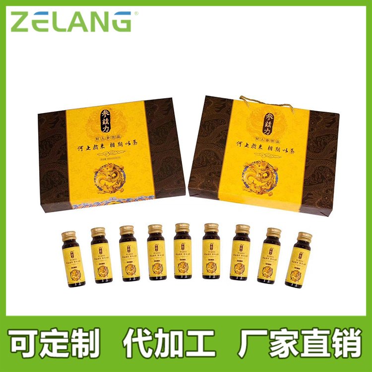 澤朗黃精桑葚蛹蟲草植物飲品貼牌生產(chǎn)50毫升塑料材質(zhì)包裝方便快捷