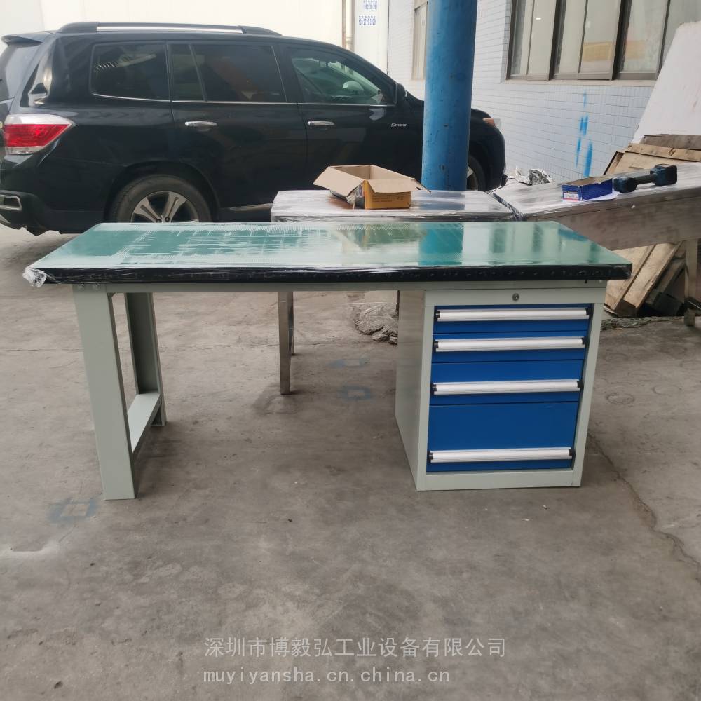 博毅弘二三抽復(fù)合板工作桌重型鉗工工作臺操作車間維修桌試驗(yàn)臺