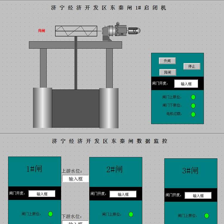 供應(yīng)閘門PLC控制柜LCU控制屏荷重傳感器開度儀超聲波水位傳感器