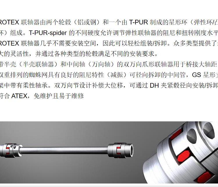 ringfeder鋼盤聯(lián)軸器TND系列可以應用在剛性連接