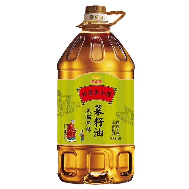 金龍魚食用油外婆鄉(xiāng)巴蜀風(fēng)味菜籽油5L重慶批發(fā)