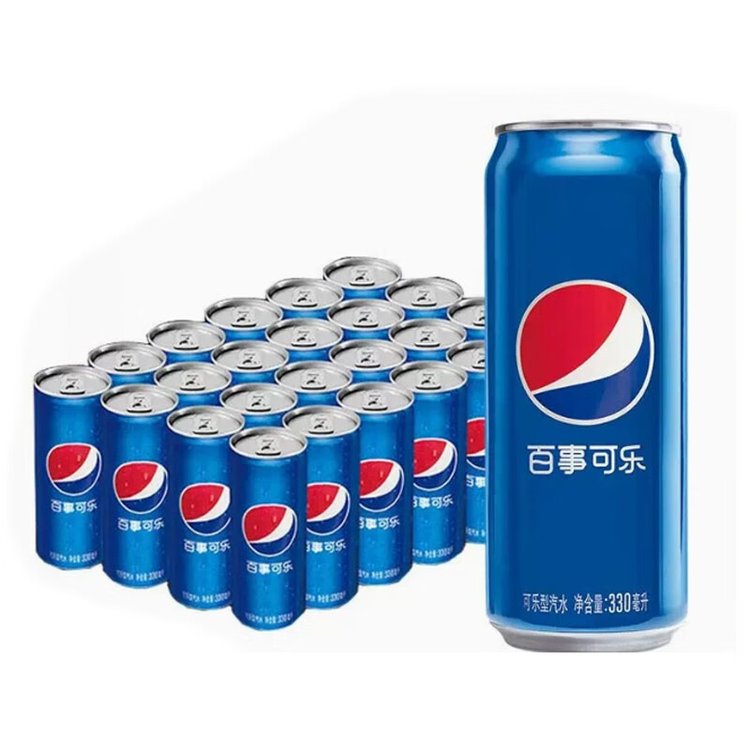 百事可樂高罐330ml*24高聽細長罐高廳飲料重慶團購批發(fā)