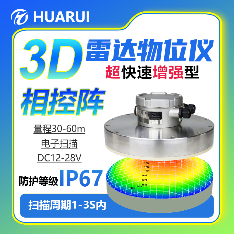 超快速增強3D雷達料位計S30\/60相控陣防爆證三維成像煤倉冶金