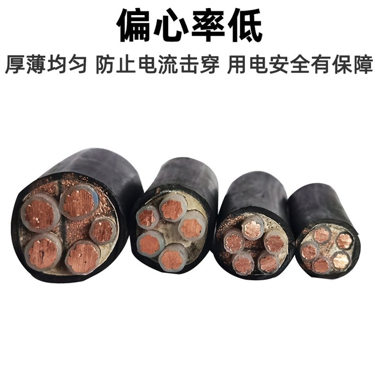 YJV電纜2345芯1016253550平方阻燃三相銅芯國標電力電纜線