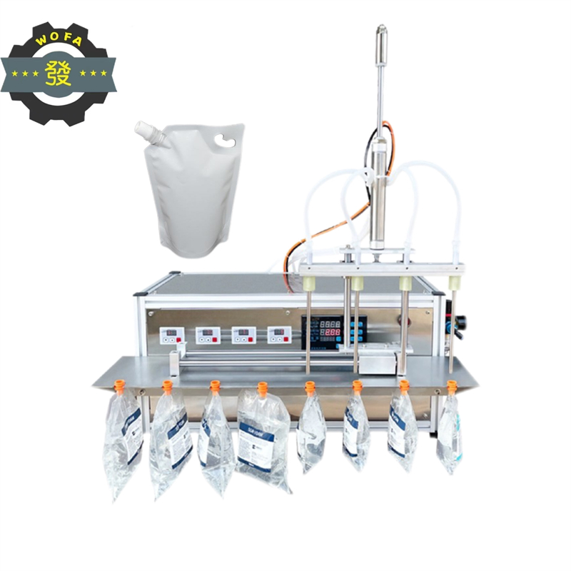 沃發(fā)WF-4ZL洗衣液4頭自立袋灌裝機(jī)袋裝豆奶下潛式灌裝設(shè)備質(zhì)保1年