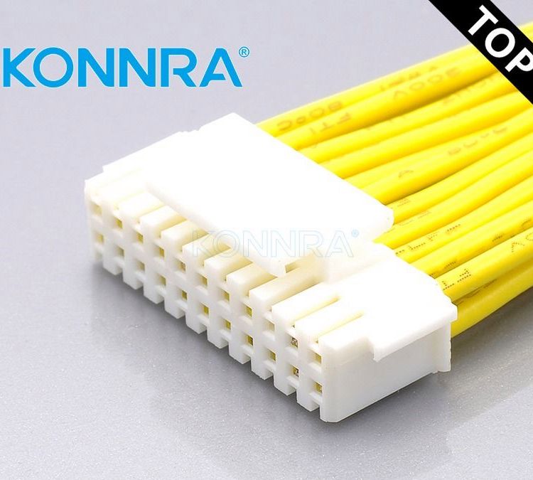 KONNRA2.0mm立貼單排端子車載導航儀接插件仿PHB2.0連接器米黃色