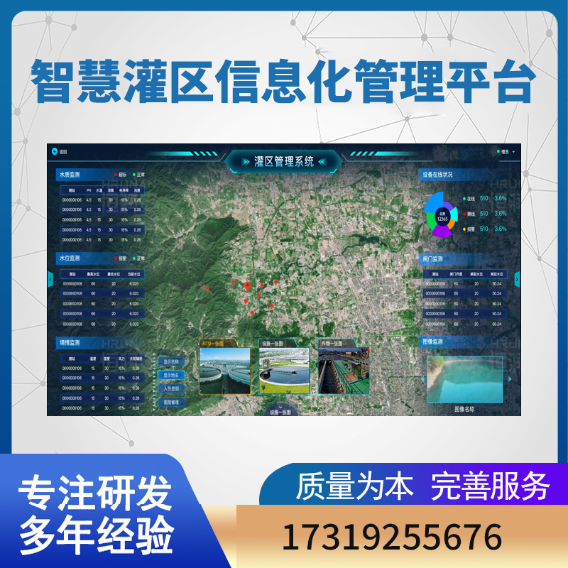 灌區(qū)信息化管理系統(tǒng)智慧灌區(qū)云平臺實時水雨情、氣象墑情監(jiān)測