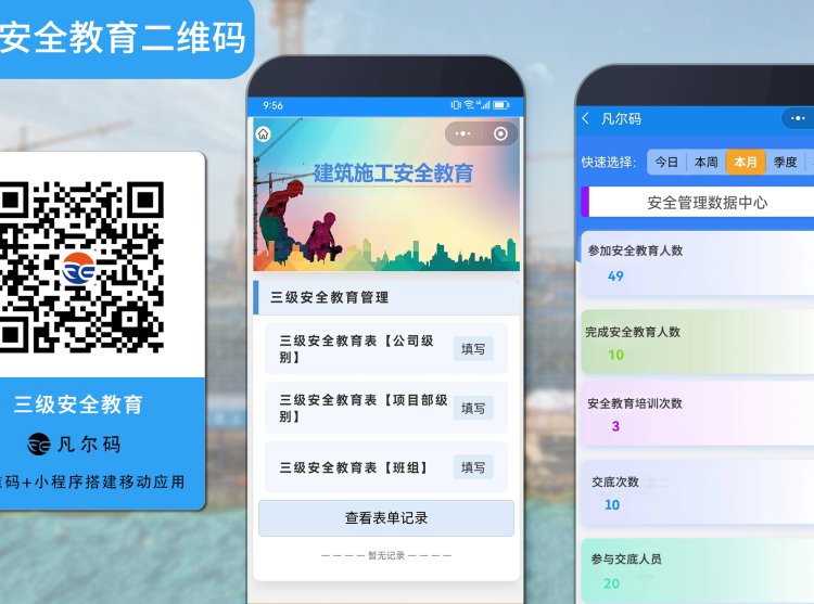 凡爾碼建筑施工三級安全教育二維碼管理系統(tǒng)軟件安全技術(shù)交底