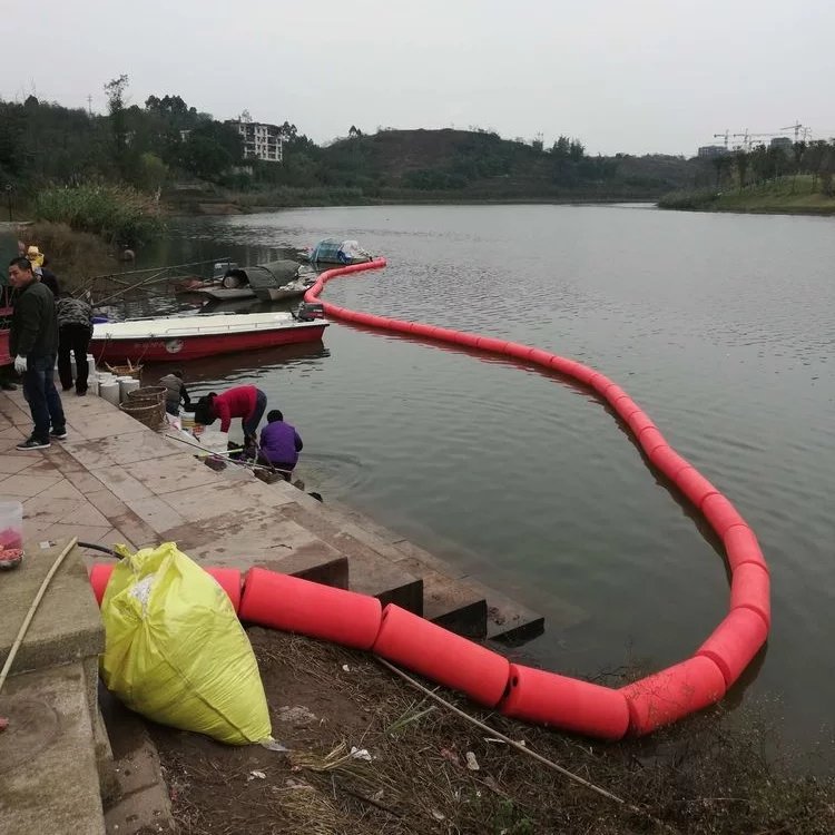 湖面養(yǎng)殖浮筒塑料PE浮漂水電站垃圾攔截浮桶水上攔污浮排