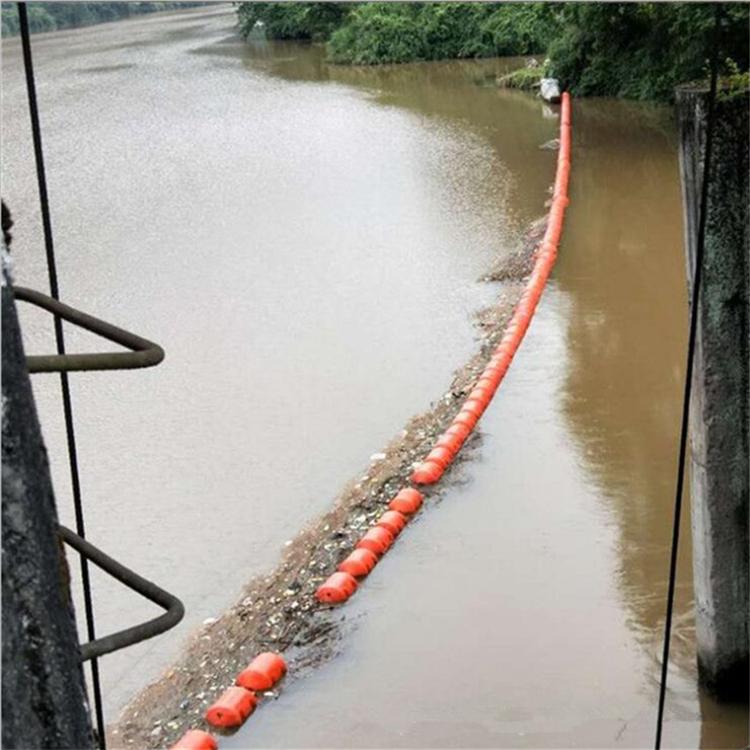 水上攔截垃圾浮漂塑料PE浮桶水電站攔污浮筒