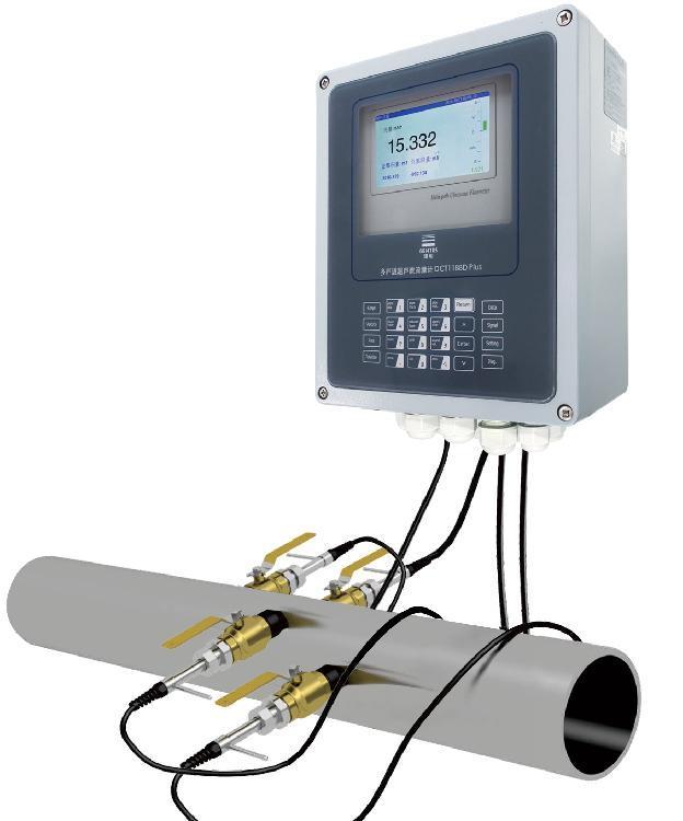 建恒高精度無壓力損失雙聲道插入式超聲波流量計DCT1188DPlus