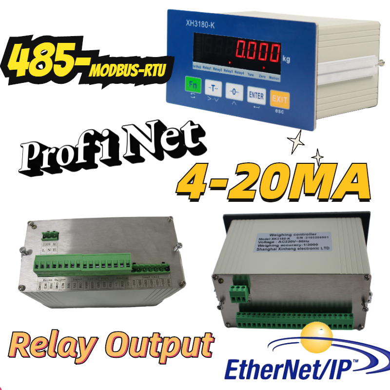 XH3180-PN通訊儀表，工業(yè)秤profinet（PN）通訊協(xié)議4-20MA控制PLC