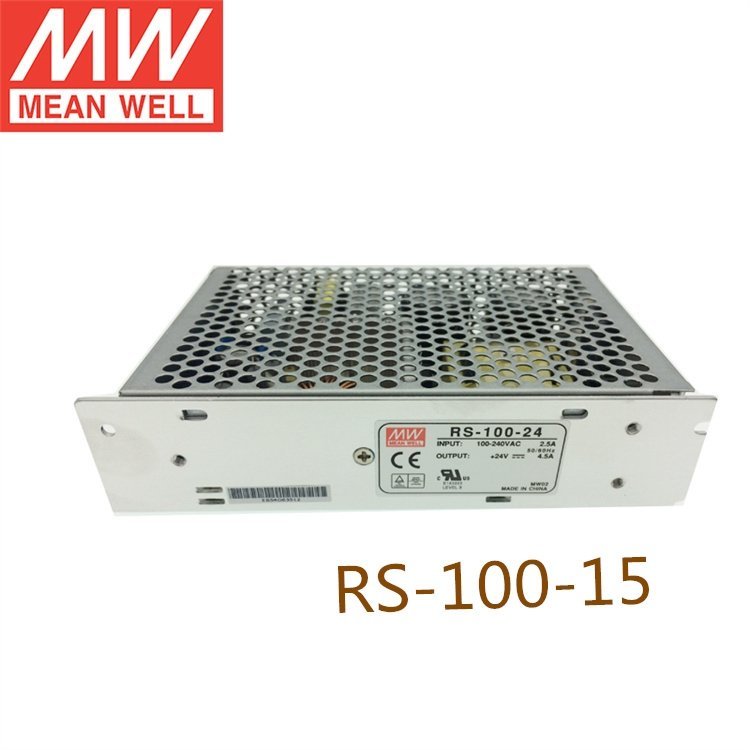 RS-100-15v100W單路惡劣環(huán)境適用明緯開關電源變壓器過載保護