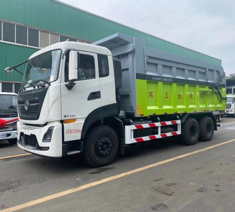 國六東風(fēng)輕量化20方防腐蝕污泥自卸車油田油泥專用污泥運輸車