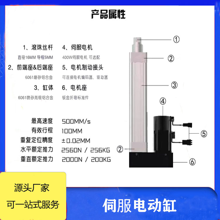 魯?shù)逻B接方式多樣強(qiáng)度高伺服電動(dòng)缸同步帶DMB