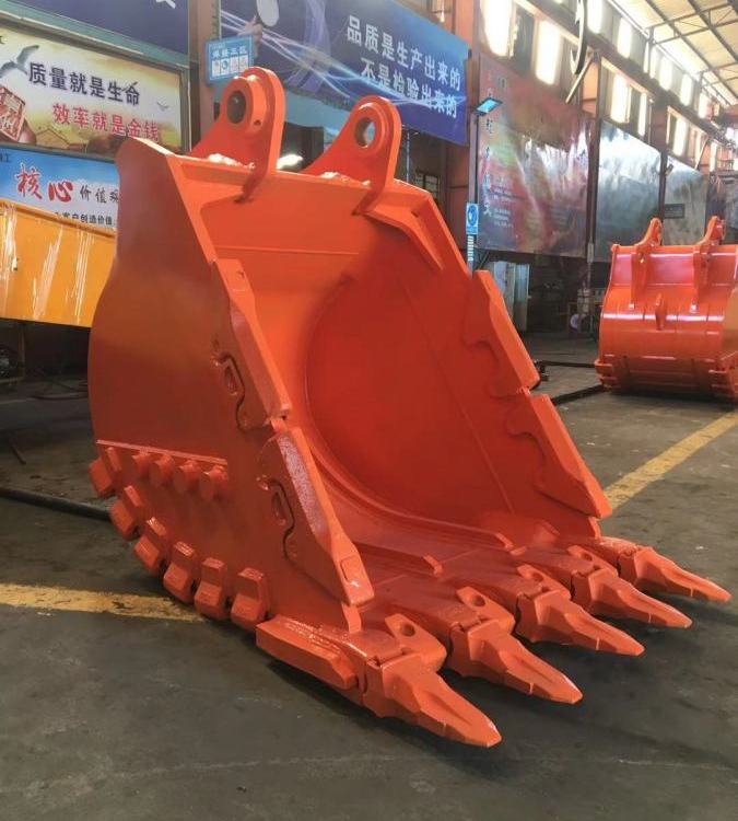 SH230挖掘機(jī)加強(qiáng)斗液壓巖石斗耐磨又抗彎礦石石場(chǎng)等惡略工況常用