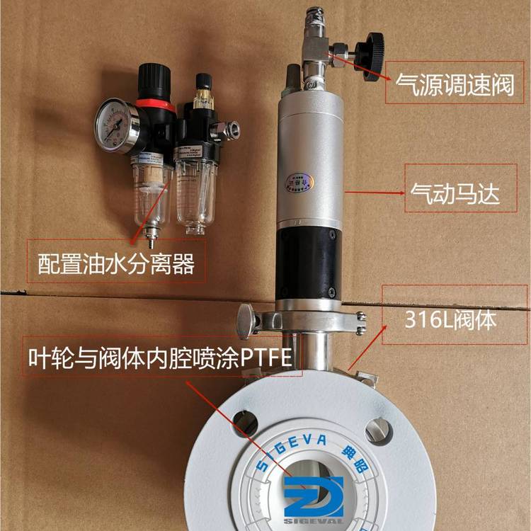 FIG228氣動星型粉體放料閥360°六瓣星型卸料閥316L\/304材質(zhì)