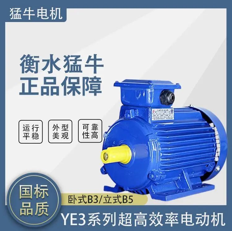 猛牛三相異步Y(jié)E3\/YE4\/YE5高效電機(jī)2.2KW、3KW、4KW