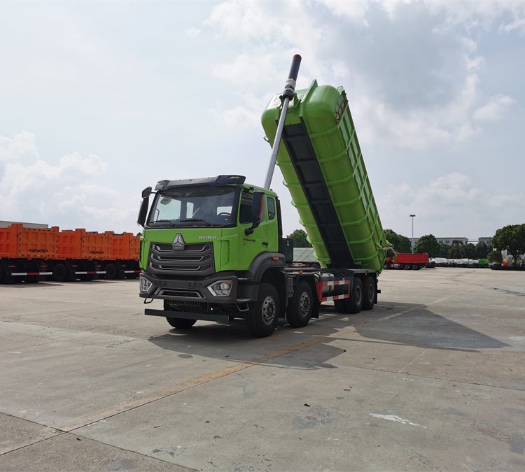 城市生活污泥自卸車國六重汽系列防腐蝕無泄漏廂式加強(qiáng)結(jié)構(gòu)