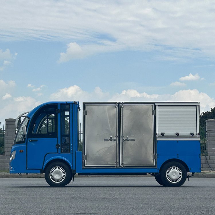 景區(qū)2人座電動四輪貨車校園廠區(qū)送餐車載貨車