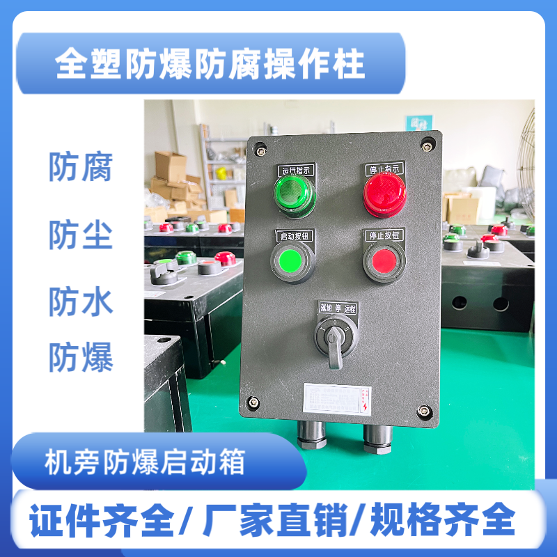 言泉BZC81掛式立式防爆操作柱工程塑料防腐風(fēng)機(jī)水泵啟?？刂葡? title=