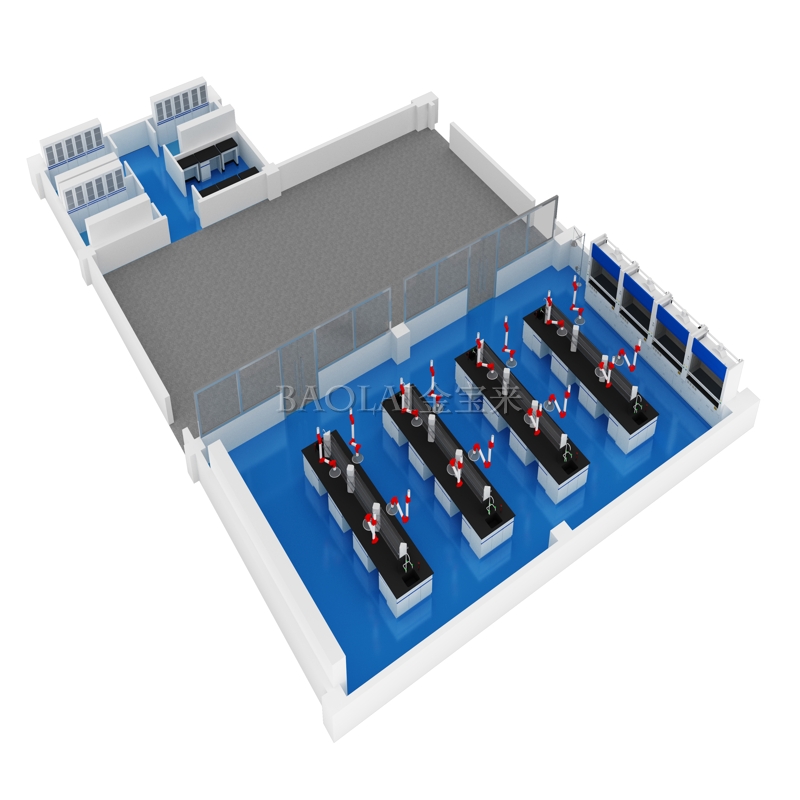 食品廠實(shí)驗(yàn)室家具理化板試驗(yàn)臺(tái)制造潔凈工程