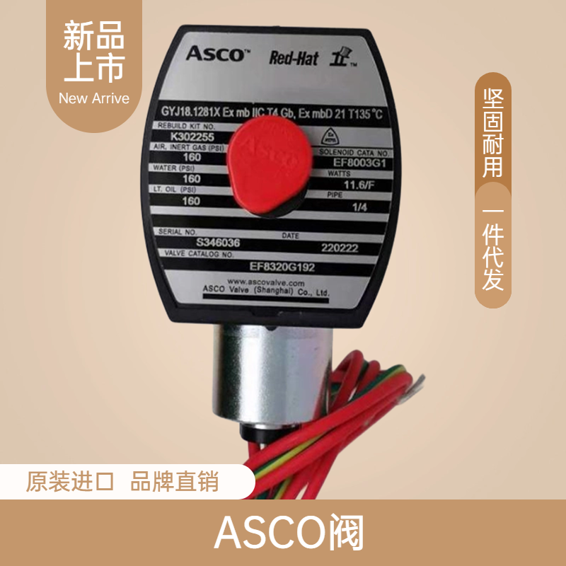 ASCO電磁閥531系列SCG531C001MS.220\/50-60進(jìn)口原裝