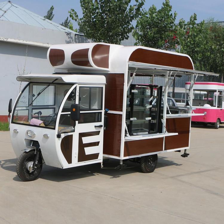 供應(yīng)批量餐車四輪電動奶茶車流動早餐小吃車億品香夜市熟食車