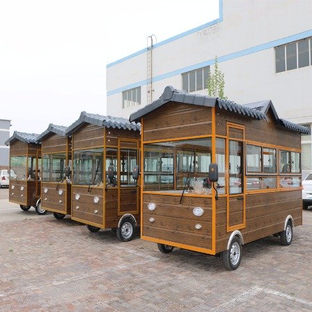 四輪木屋餐車(chē)多功能保溫小吃車(chē)麻辣燙小吃車(chē)億品香關(guān)東煮小吃車(chē)批量小吃車(chē)廠家