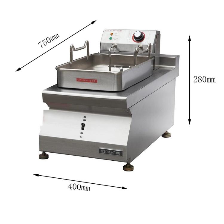 HECMAC?？伺_式電熱單缸炸爐商用豪華大容量大功率電炸鍋FEHXC410